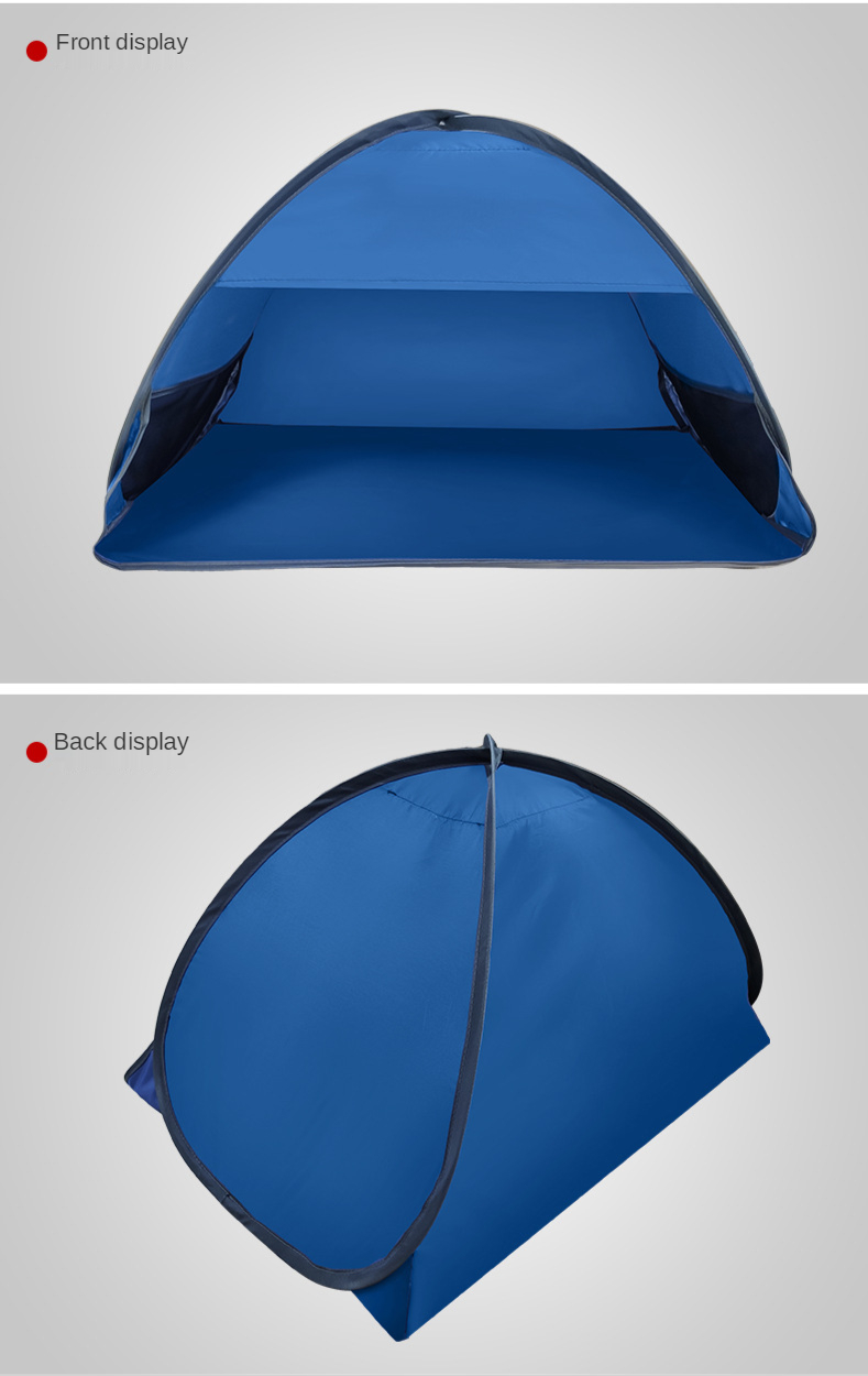 Cheap Goat Tents Beach Tent Pop Up Automatically Open Tent Family Ultra Light Folding Tent Travel Fish Camping UV Protection Full Shade Single Tents 